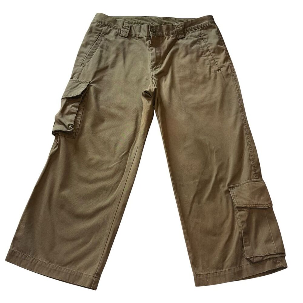 GAP Women's Size 10 Olive Green Cropped Cargo Pants Casual